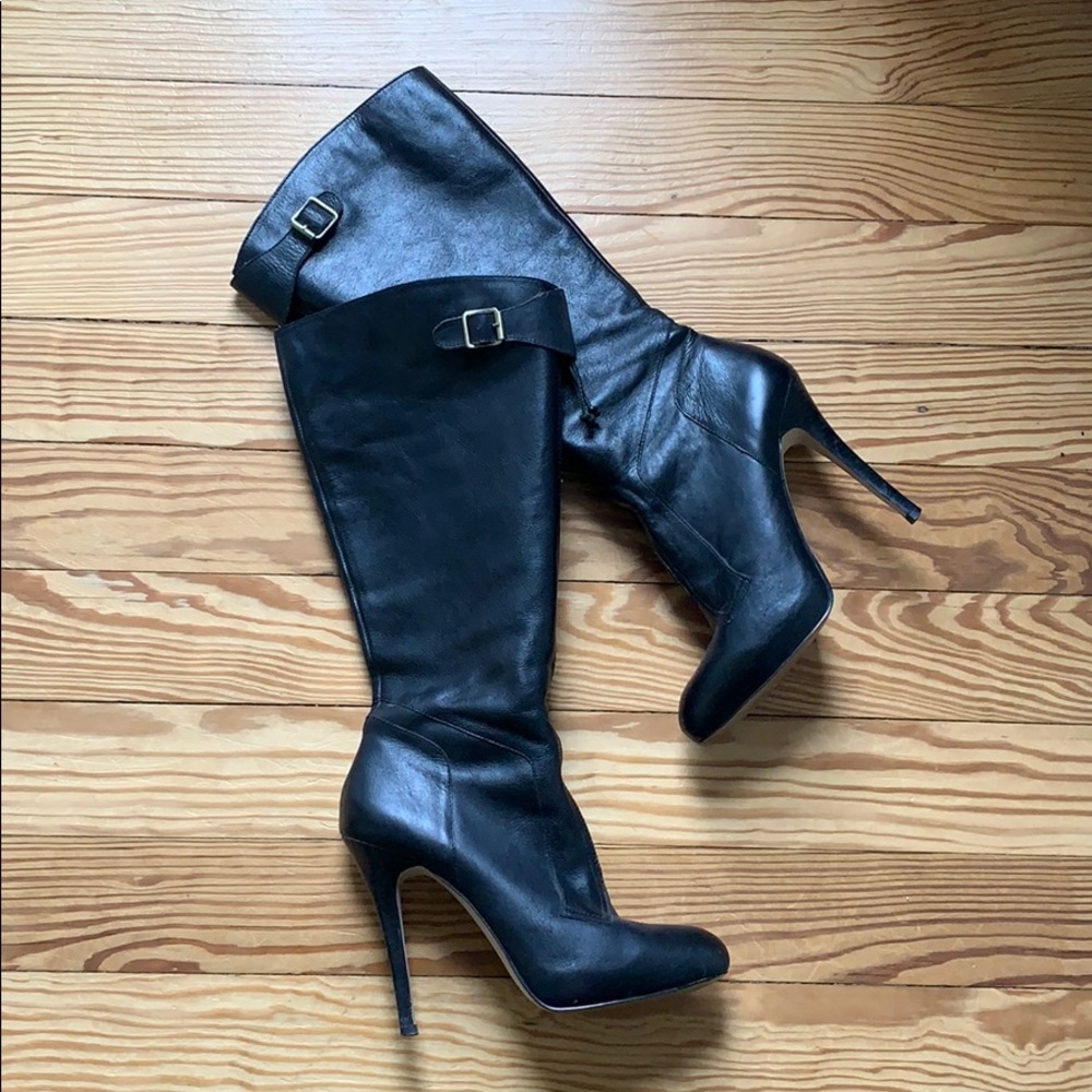 Steve Madden luxe - 8.5 black leather boots